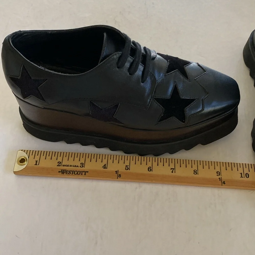 Stella McCartney Women’s Elyse Star Platform Shoes Size 35. Made in Italy